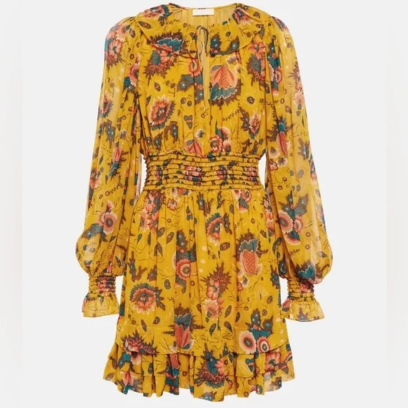 Ulla Johnson Adara Waterlily Yellow Dress Size 0 NWT - Picture 4 of 16